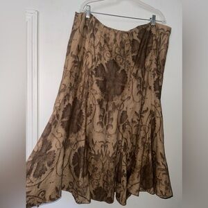 NWOT Lauren Ralph Lauren Plus Size Pure Linen Swing Skirt 18W